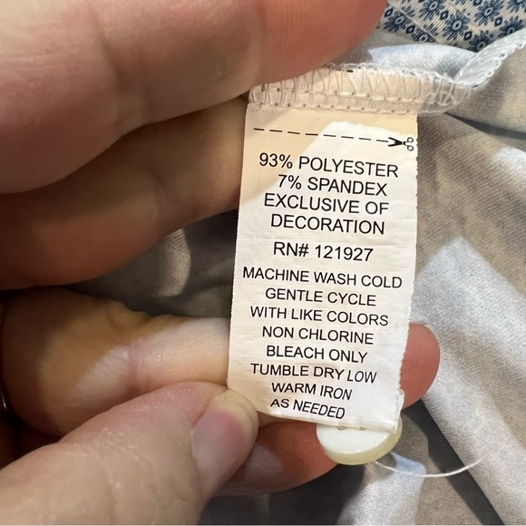 Johnnie-O Men’s XL Lake Blue Medallion Print Salem Prep-formance Golf Polo - Picture 6 of 7